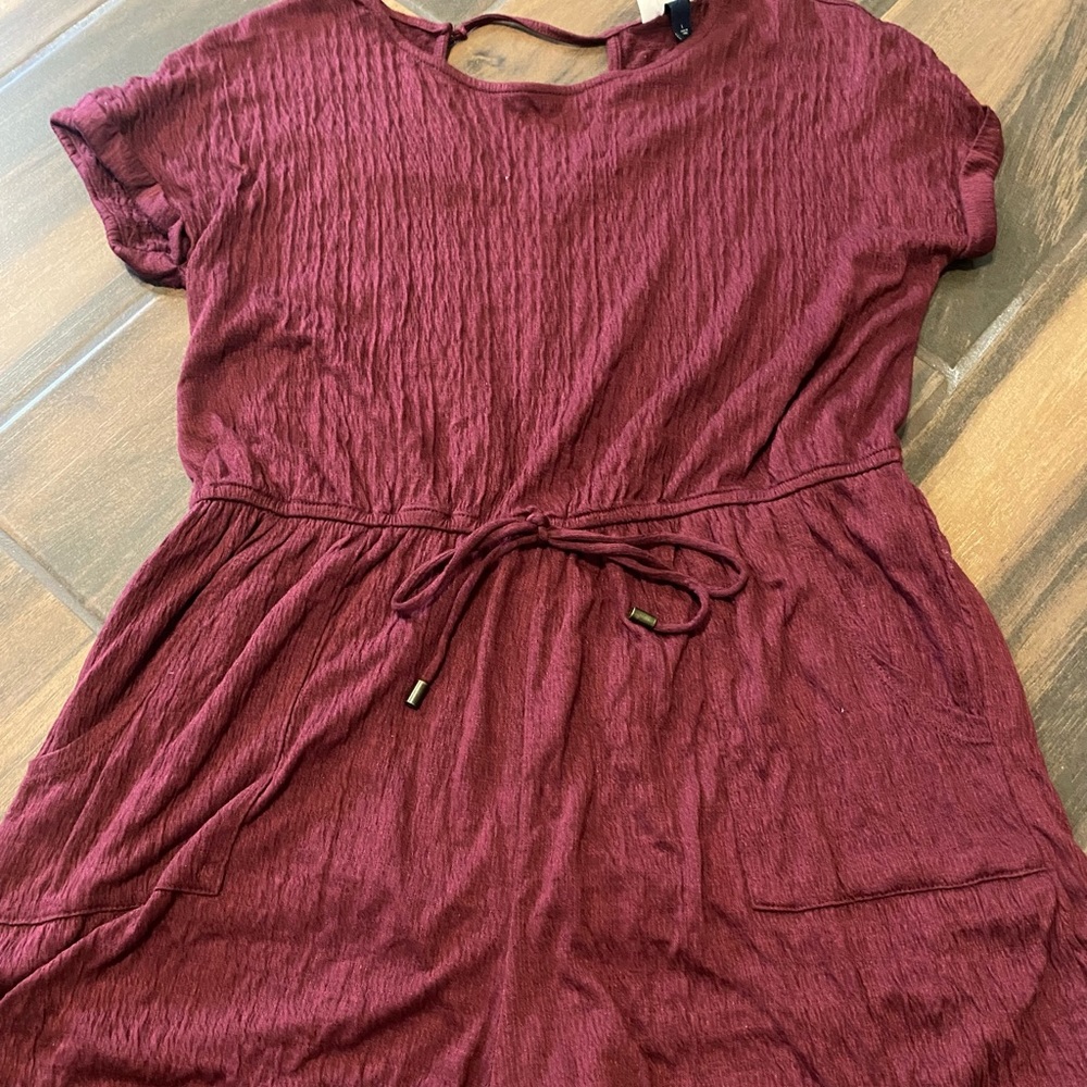 maroon romper